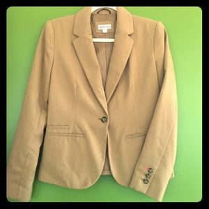 Merona Blazer - tan / tortoise shell buttons